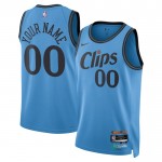 Los Angeles Clippers Trikot Benutzerdefinierte Nike 2024-25 City Edition Blau Swingman - Herren